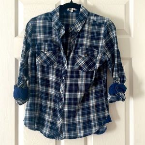 KUT Navy Plaid Shirt
